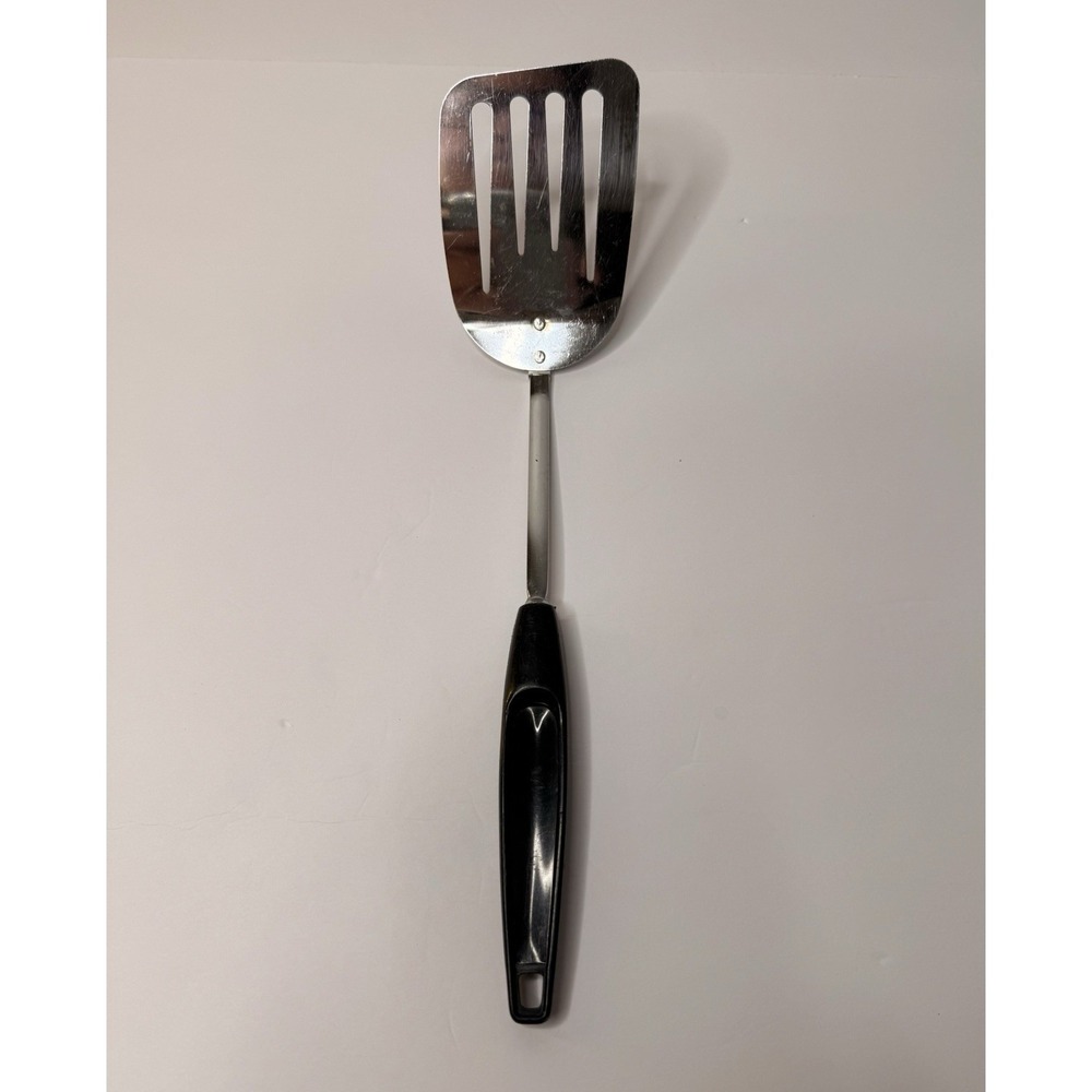 Vintage Foley‎ Slotted Spatula Turner Chrome Plated Cook Food Retro Kitchen USA